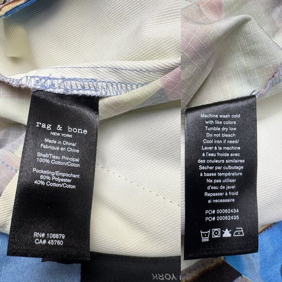 rag & bone Perry Sunset Print Cotton Ripstop Shorts - Picture 4 of 11